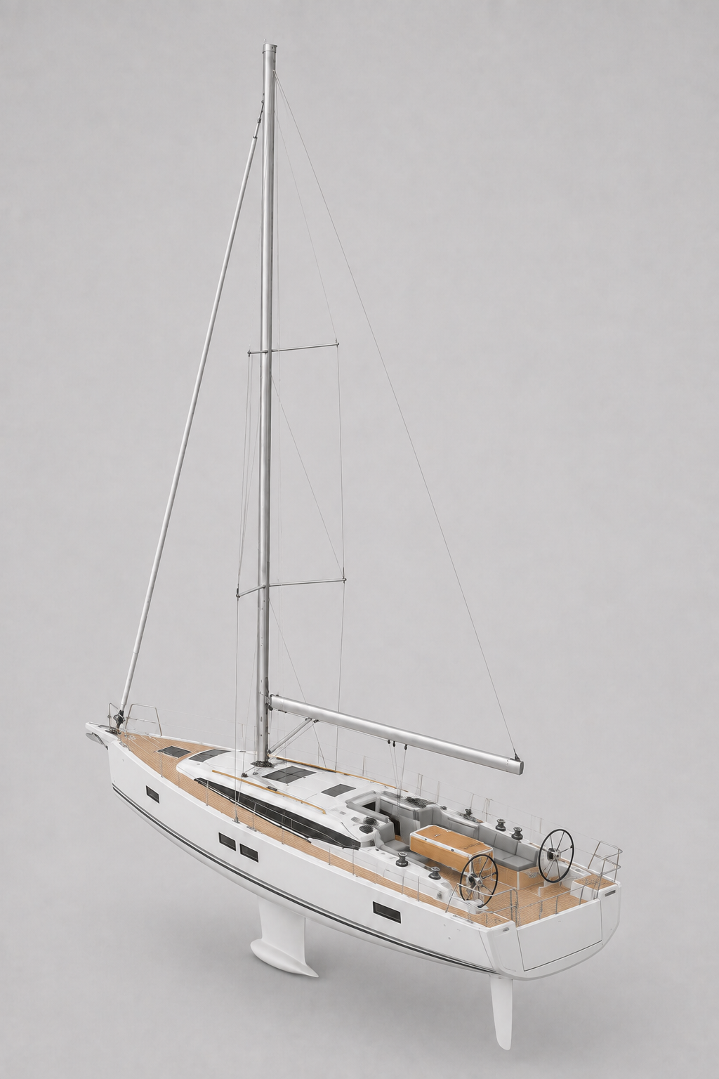 Visualisation du Jeanneau 51, vue arrière trois-quarts